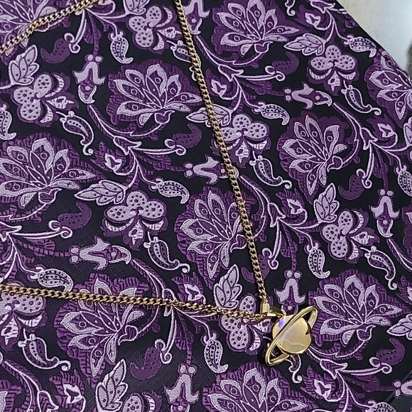 18K Gold Plated 🪐 Saturn Planet Pendant and 18K Gold Plated Miami Cuban Link - Picture 10 of 14